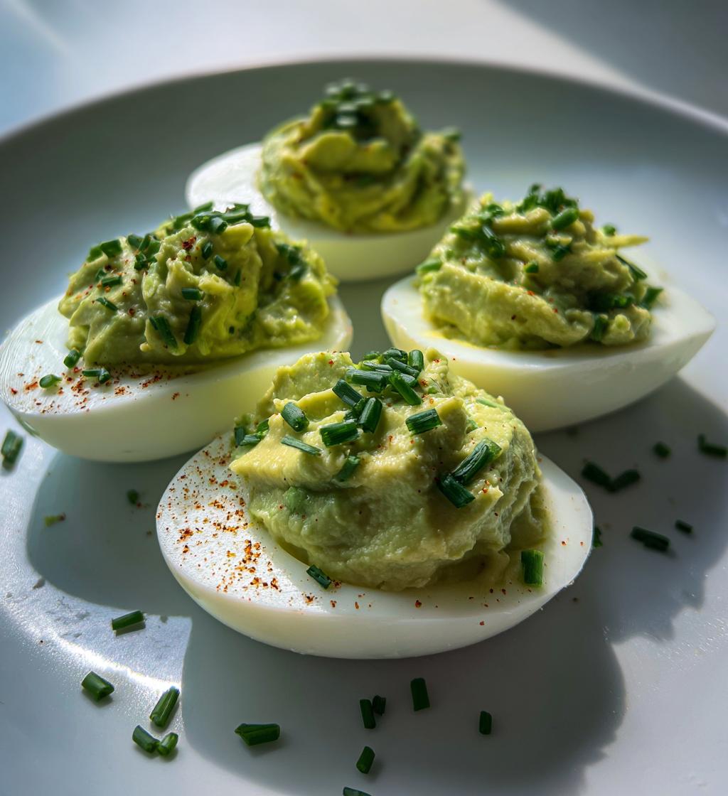 Avocado Deviled Eggs - detail 1