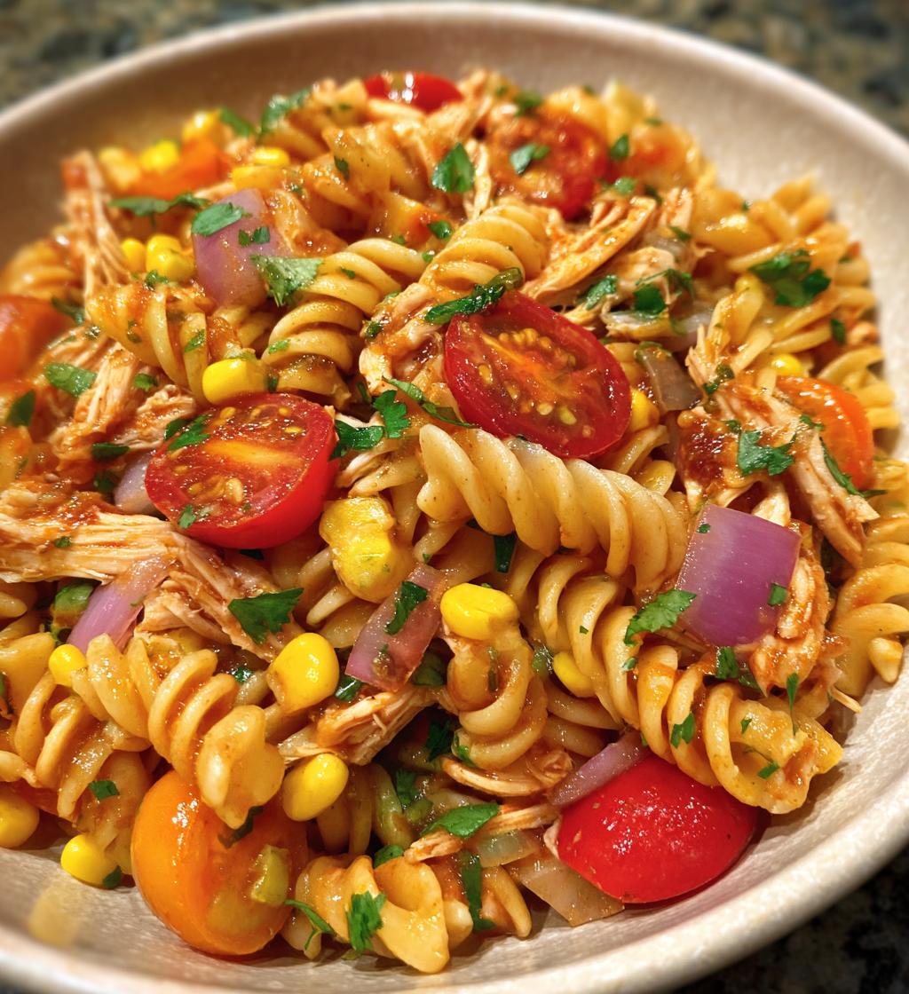 BBQ Chicken Pasta Salad - detail 1