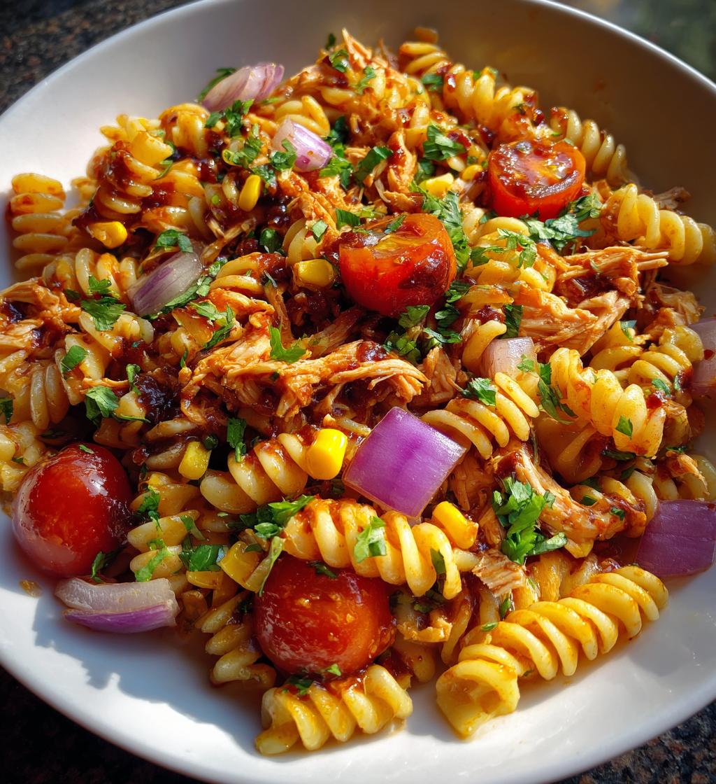 BBQ Chicken Pasta Salad