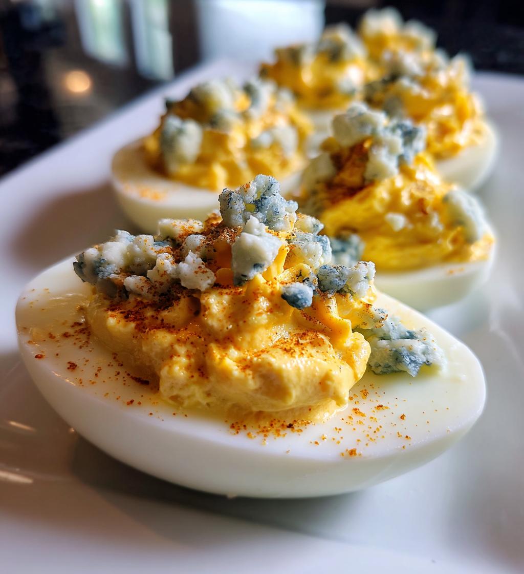 Blue Cheese Deviled Eggs
