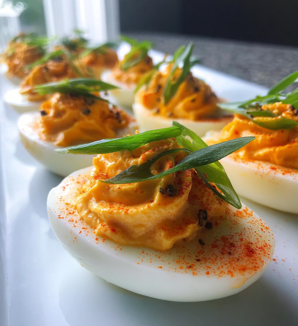 Buffalo-Style Deviled Eggs