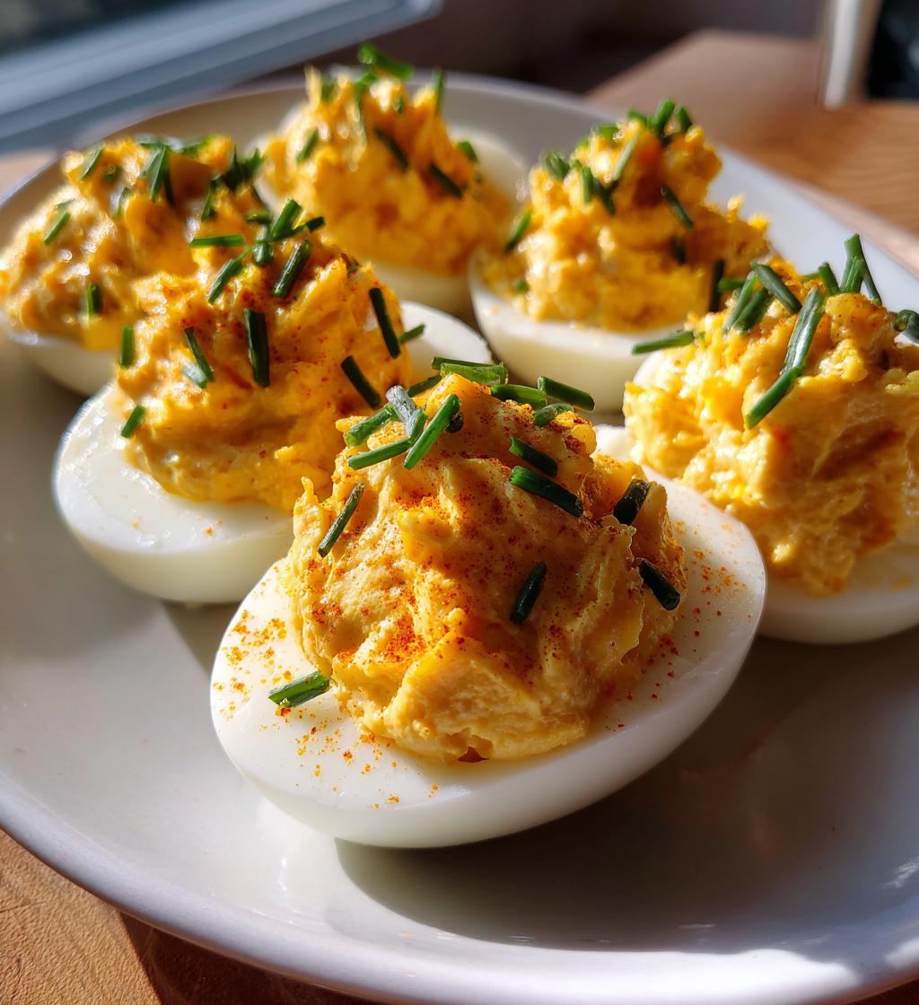 Cheddar-Stuffed Deviled Eggs - detail 1