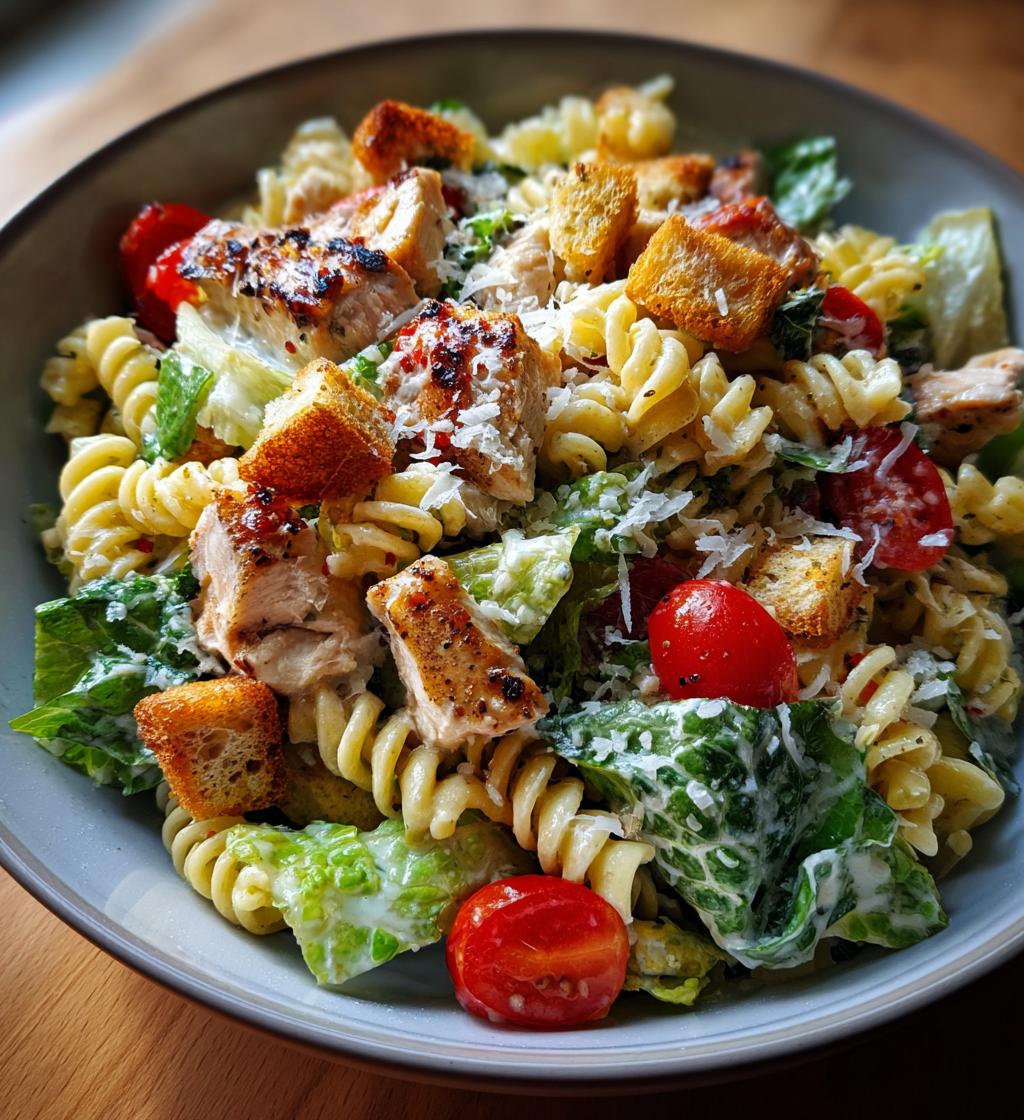 Chicken Caesar Pasta Salad