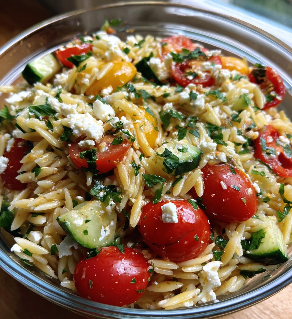 Chilled Orzo Salad - detail 1