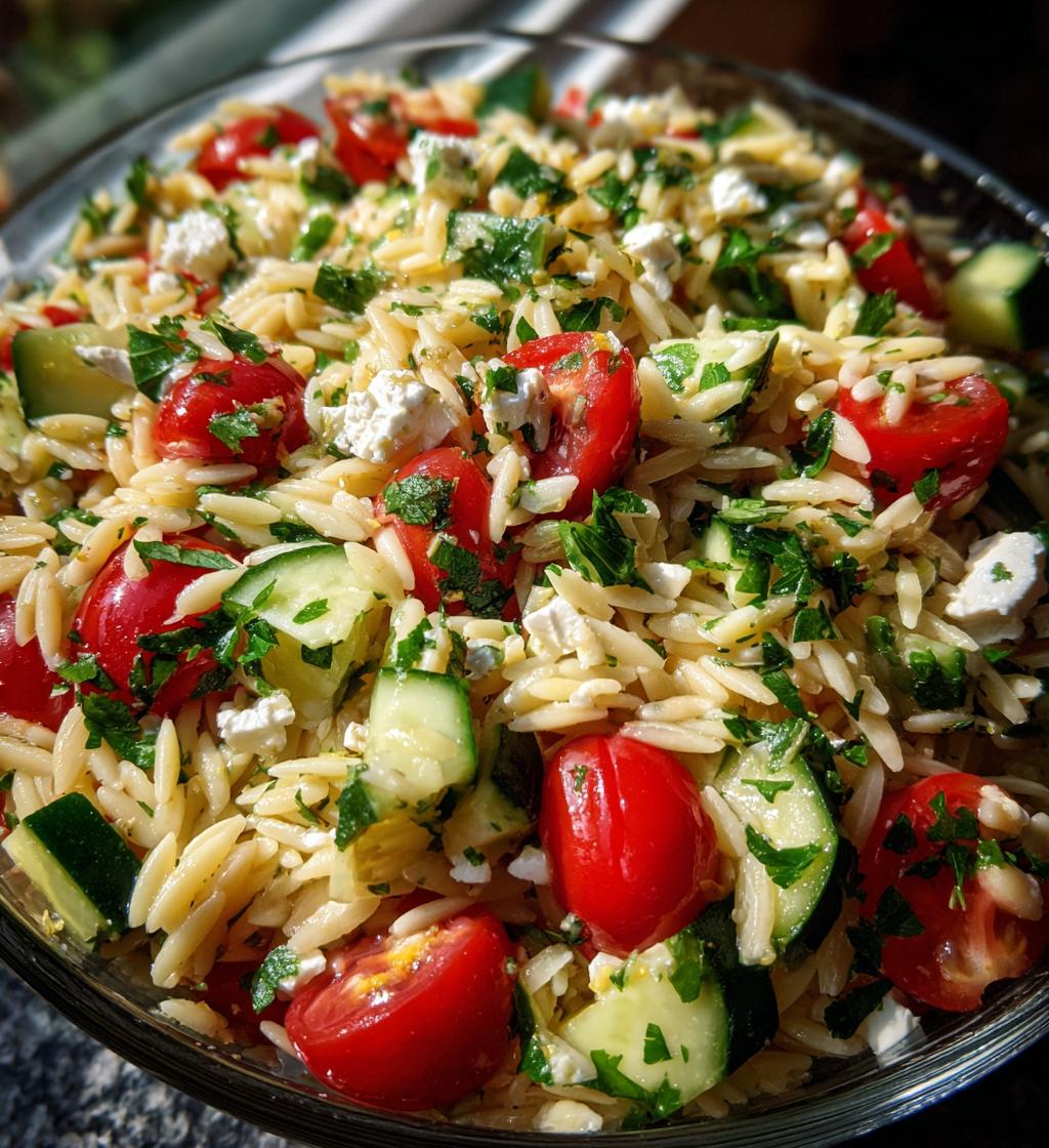 Chilled Orzo Salad