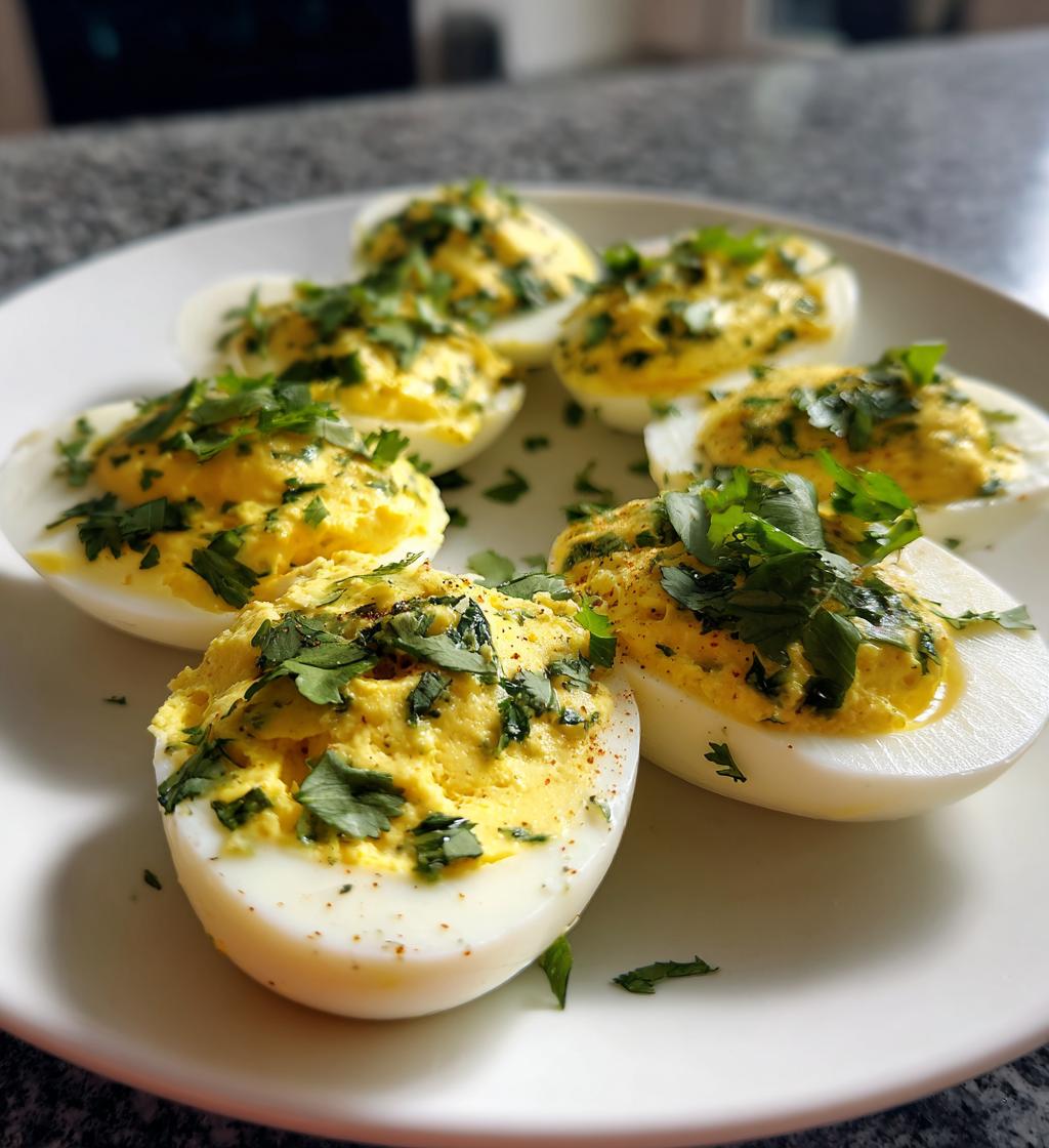 Cilantro-Lime Deviled Eggs
