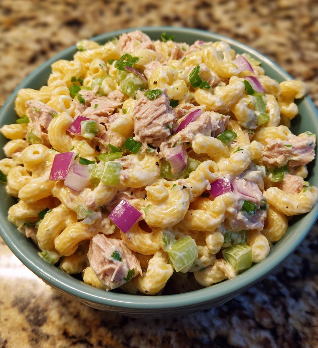 Cold Macaroni Salad with Tuna