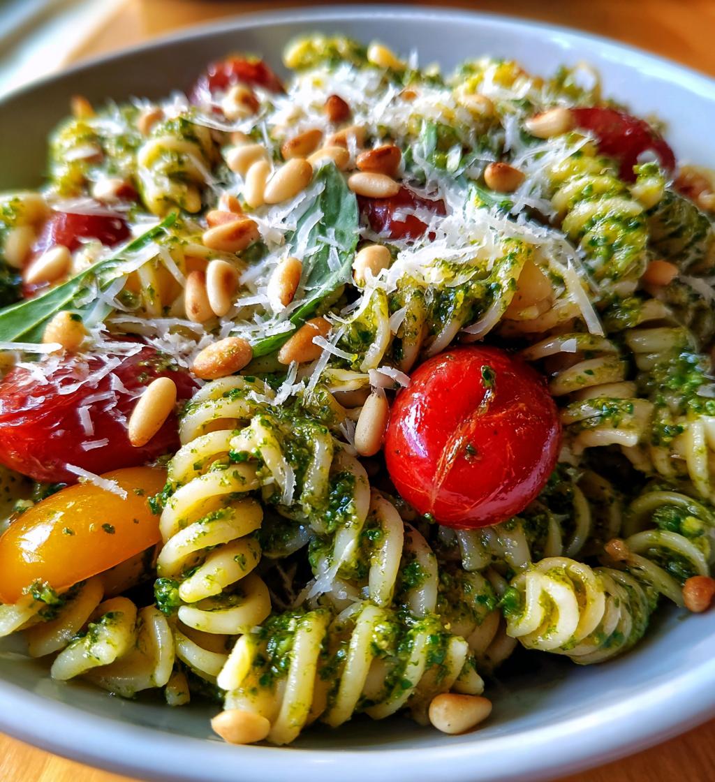 Cold Pesto Pasta Salad - detail 1