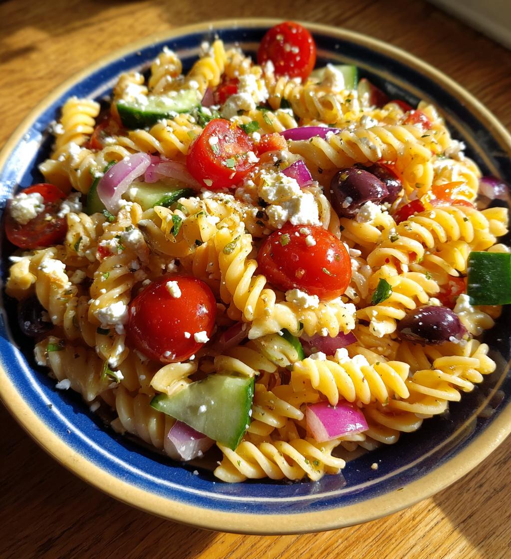 Cold Rotini Pasta Salad - detail 1