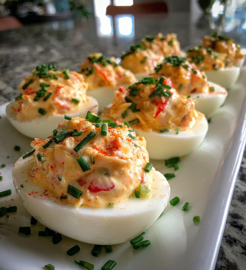 Crab-Stuffed Deviled Eggs - detail 1