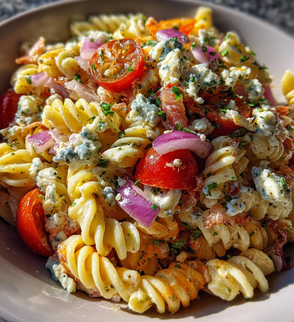 Creamy Blue Cheese Pasta Salad - detail 1
