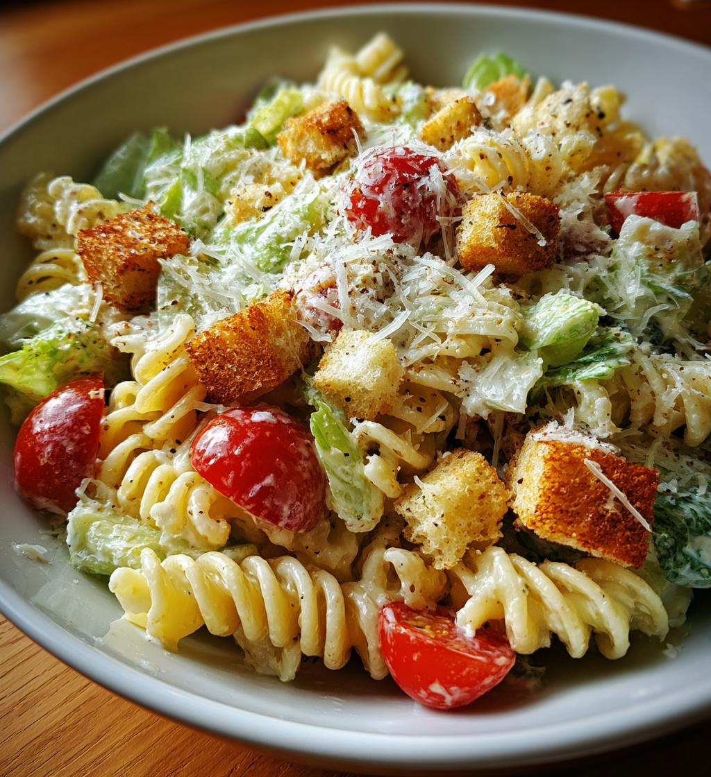 Creamy Caesar Pasta Salad - detail 1