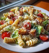 Creamy Caesar Pasta Salad