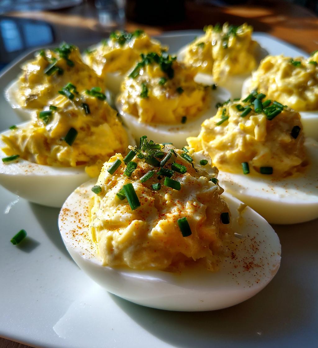Creamy Crab Deviled Eggs - detail 1