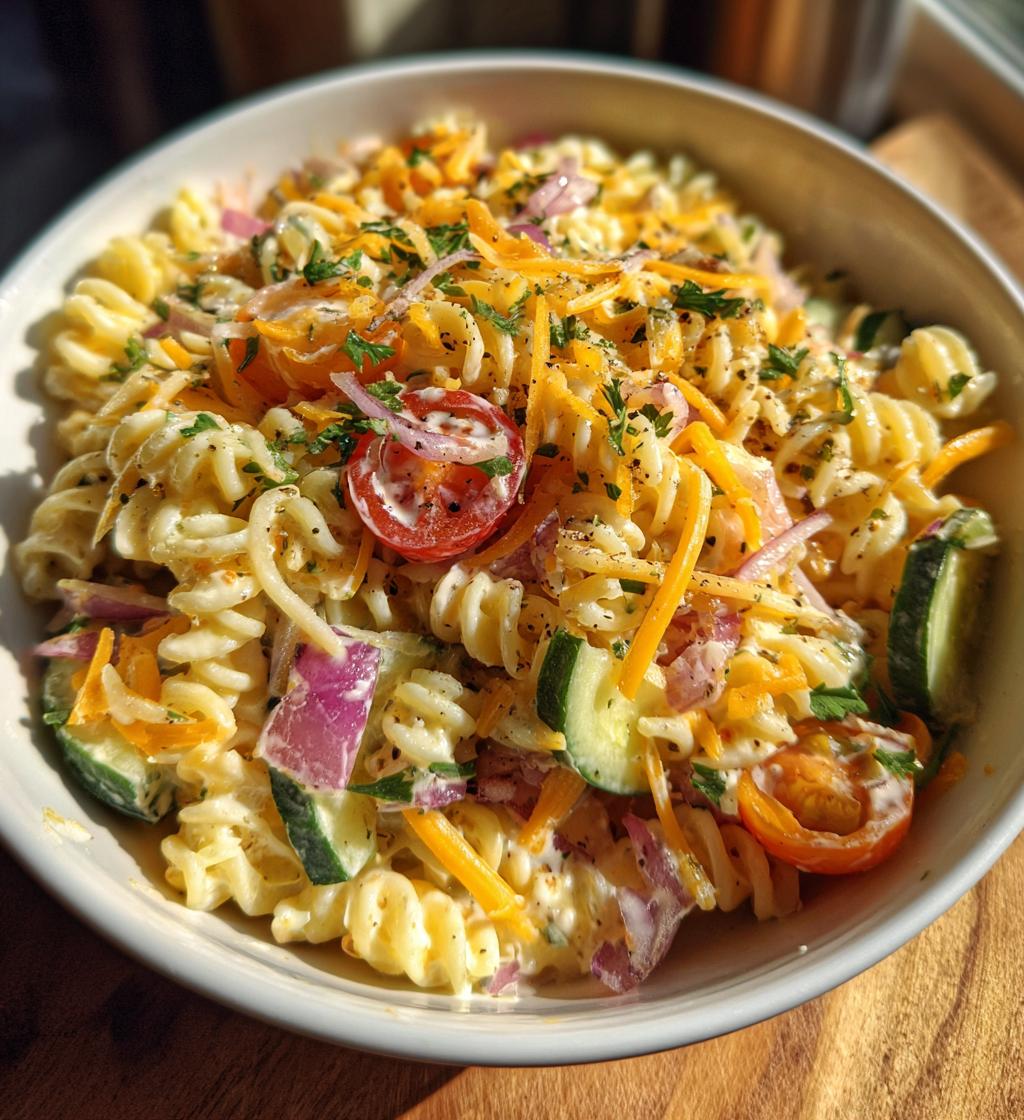 Creamy Ranch Pasta Salad - detail 1