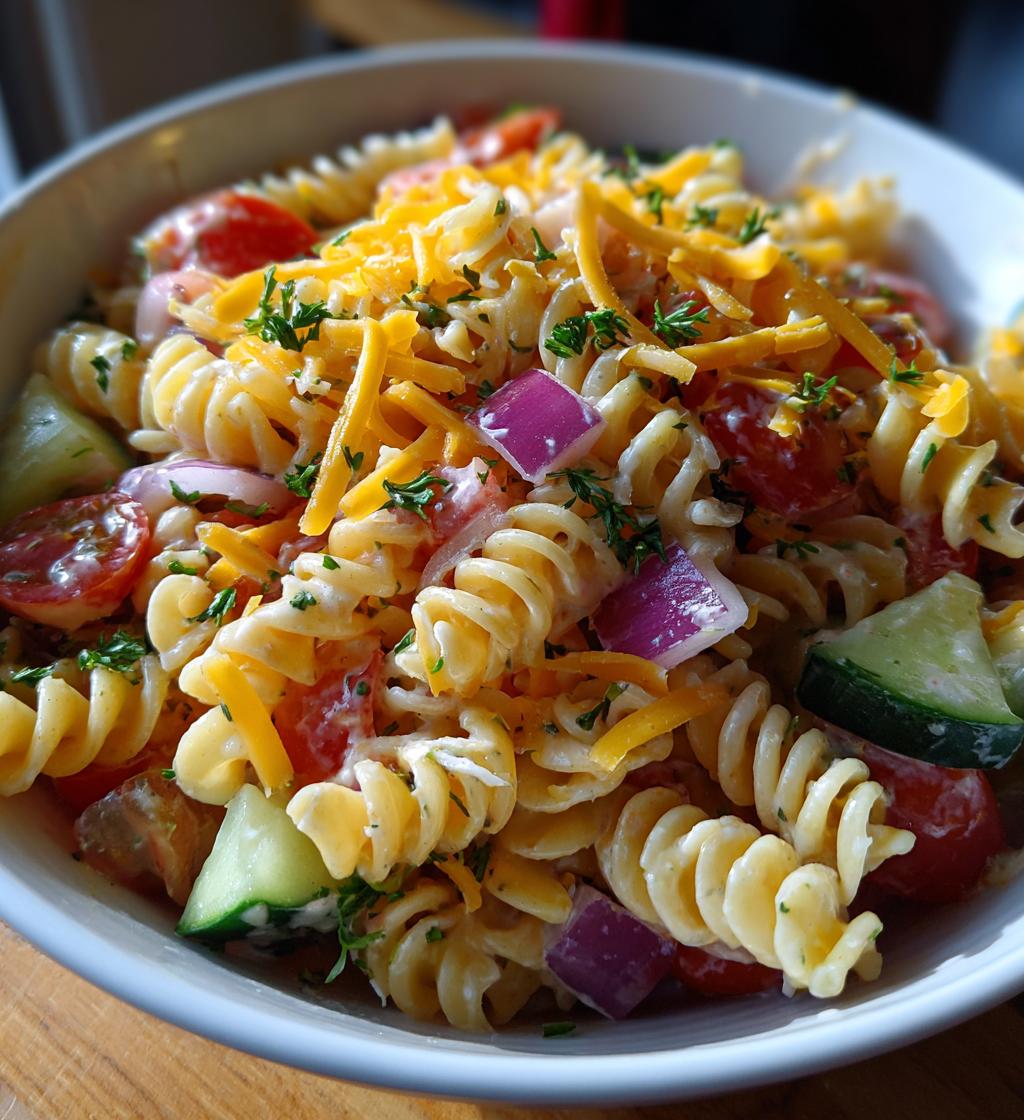 Creamy Ranch Pasta Salad