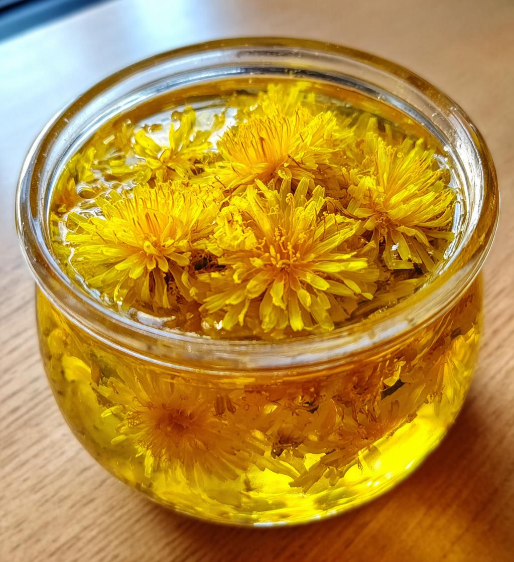 Dandelion Jelly with Ginger Twist
