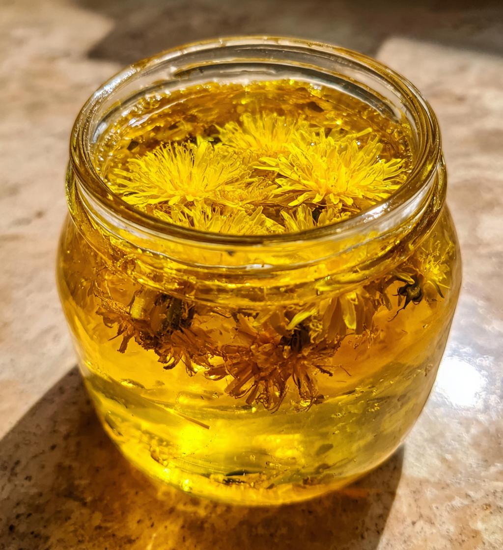 Dandelion Jelly with Honey Instead of Sugar - detail 1