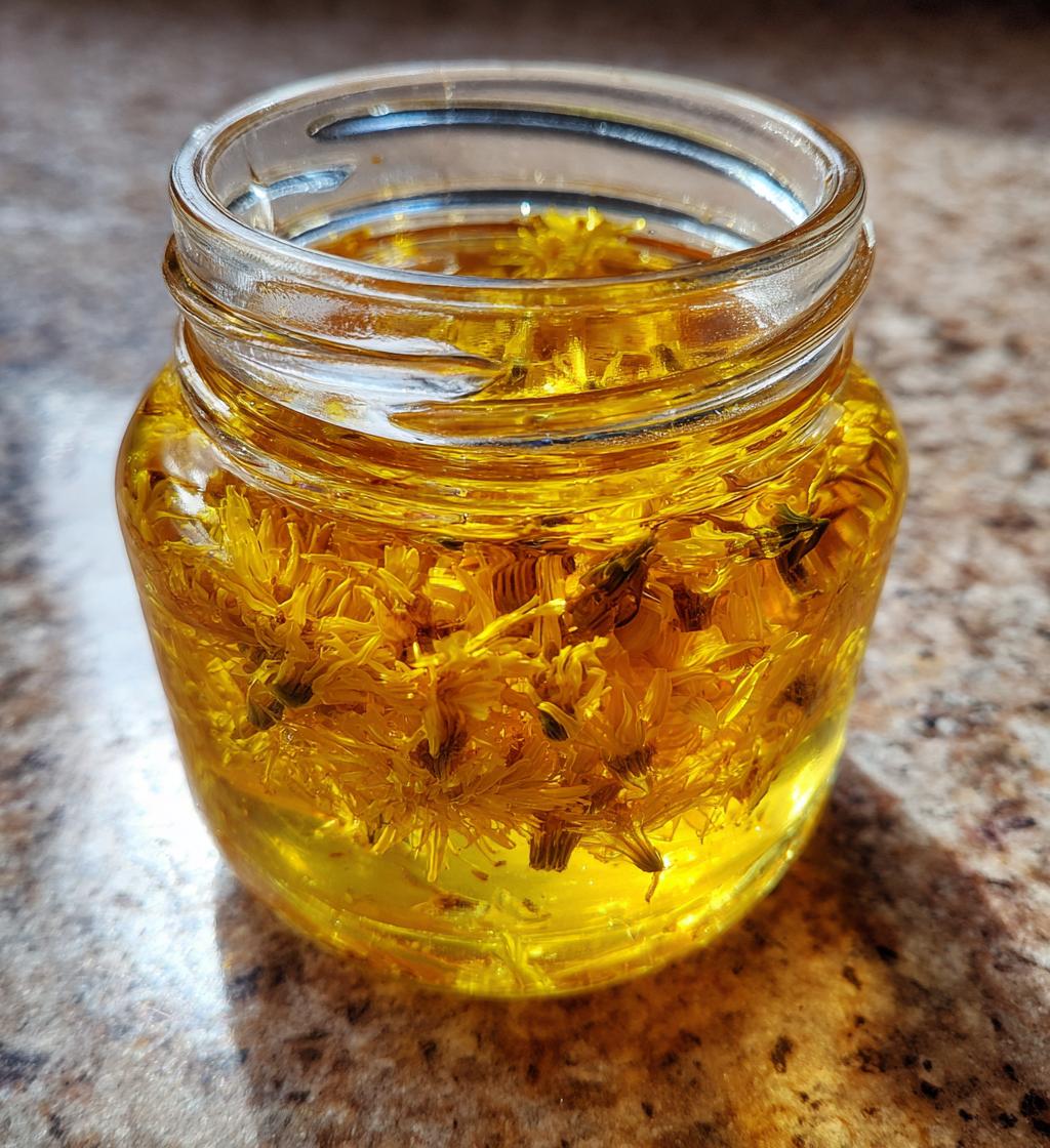 Dandelion Jelly with Honey Instead of Sugar