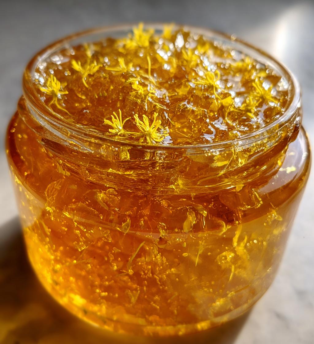 Dandelion Jelly with Lemon Zest