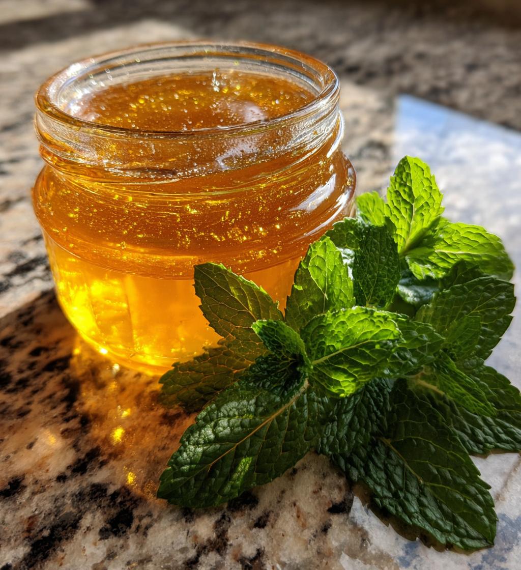 Dandelion Jelly with Mint Infusion - detail 1