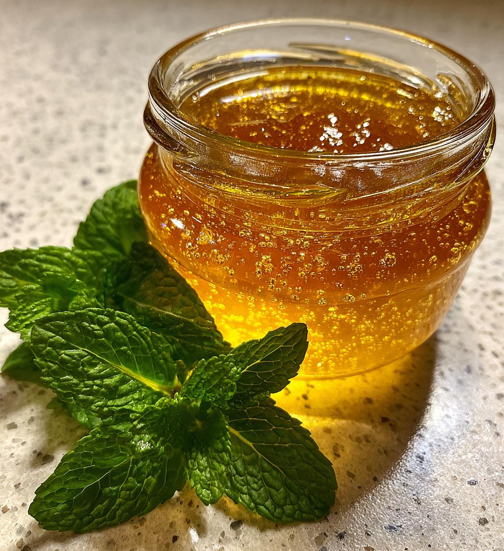 Dandelion Jelly with Mint Infusion