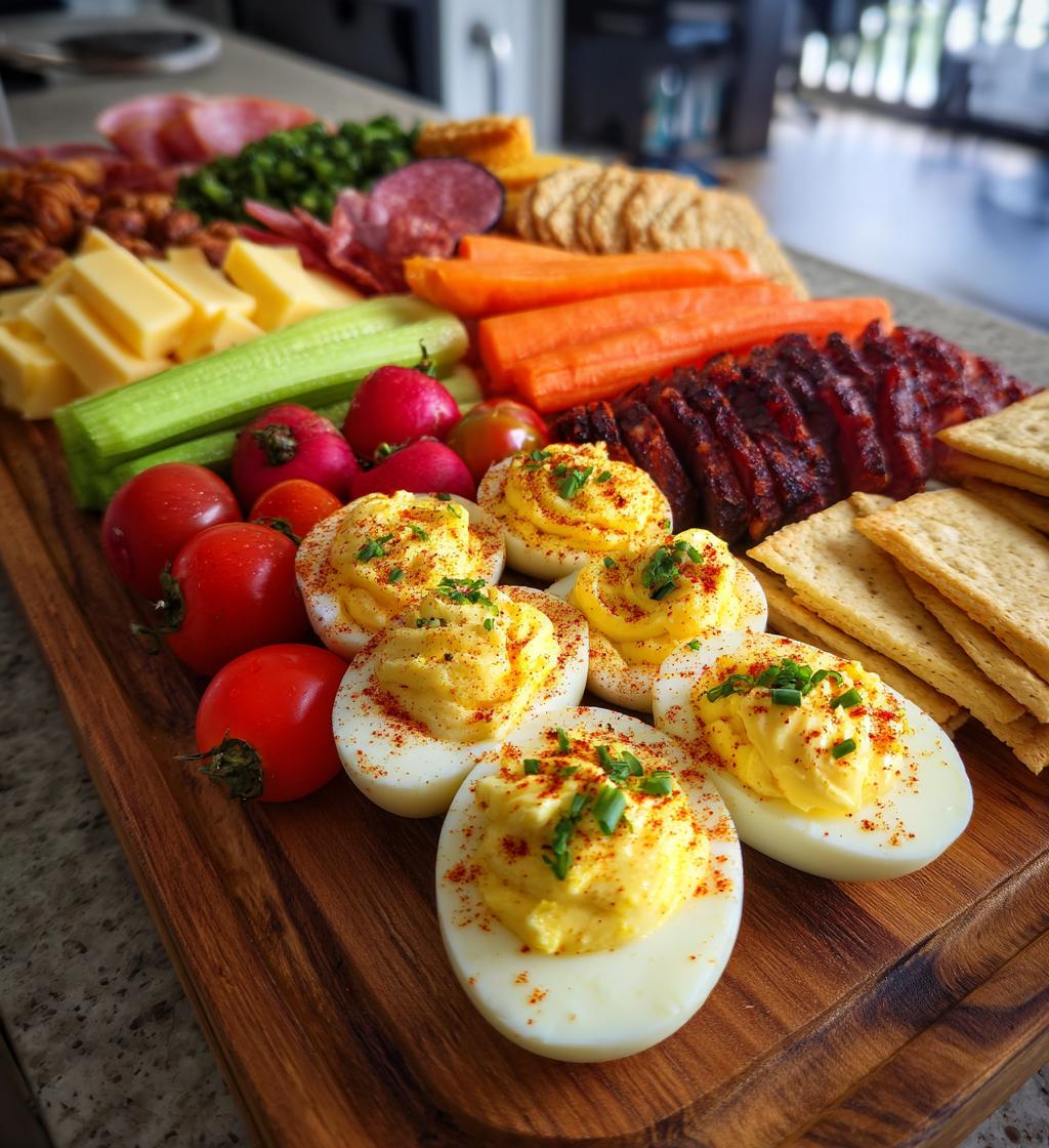 Deviled Egg Charcuterie Board - detail 1