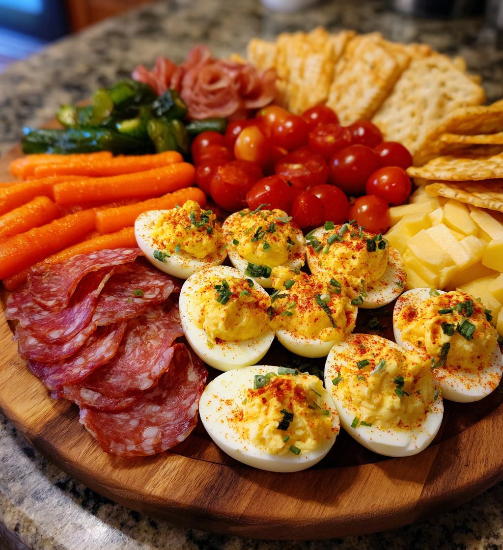 Deviled Egg Charcuterie Board