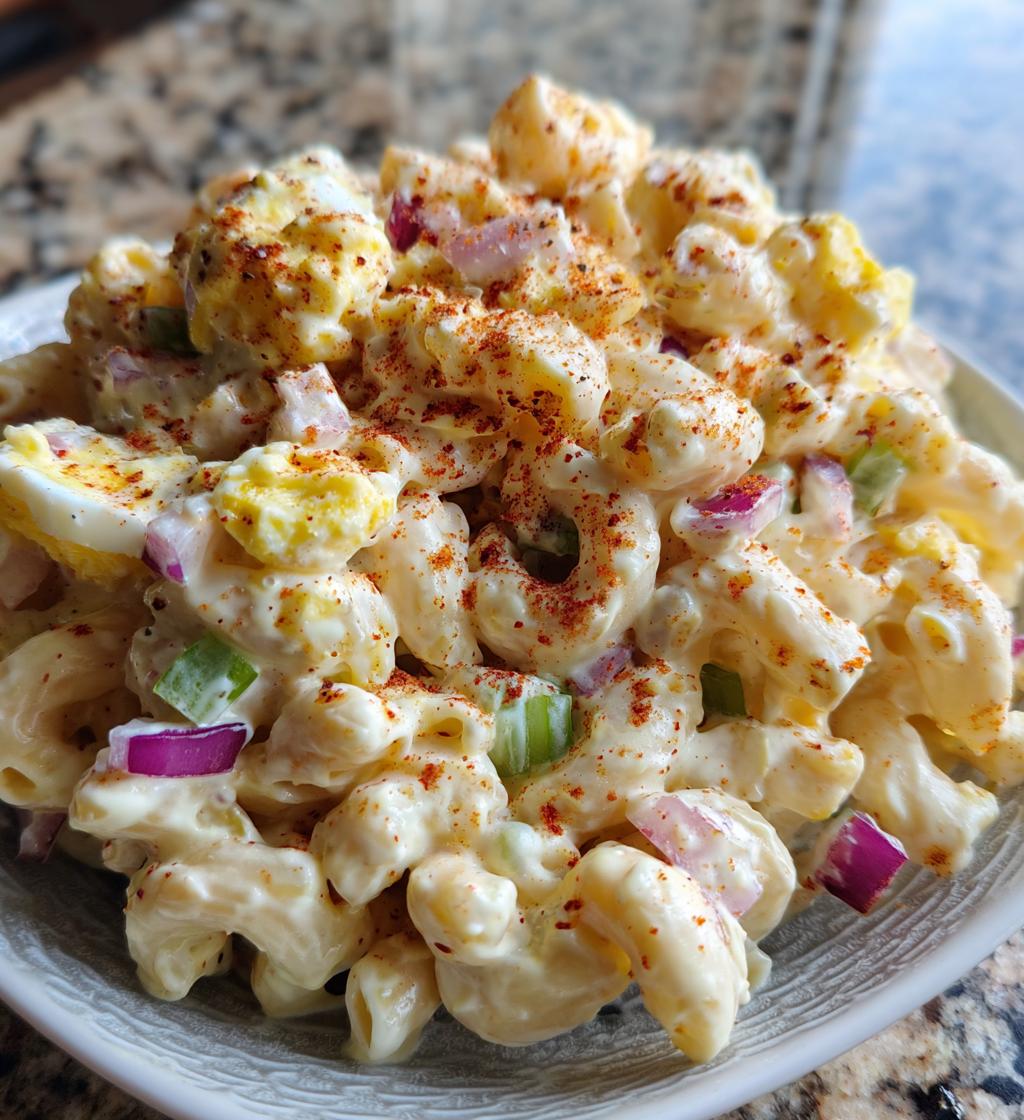 Deviled Egg Pasta Salad - detail 1