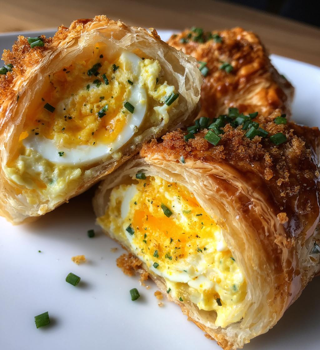 Deviled Eggs in Puff Pastry