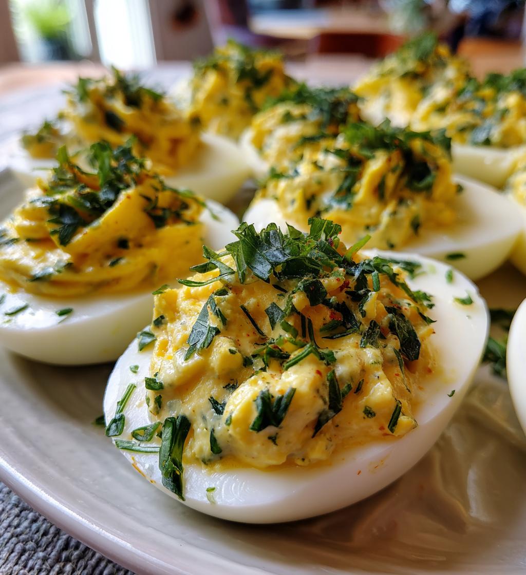 Deviled Eggs with Fresh Herbs