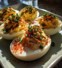 Deviled Eggs with Goat Cheese