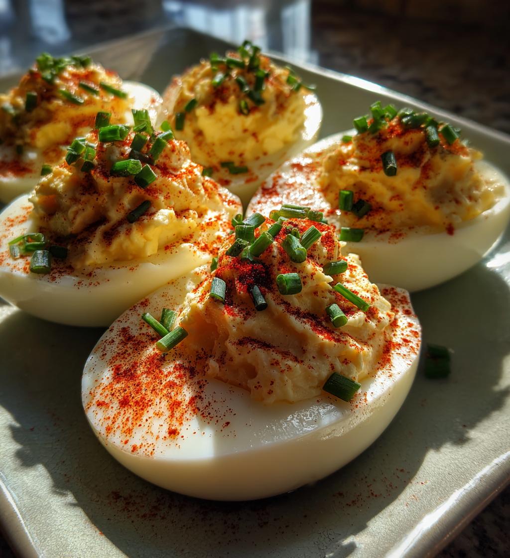 Deviled Eggs with Goat Cheese