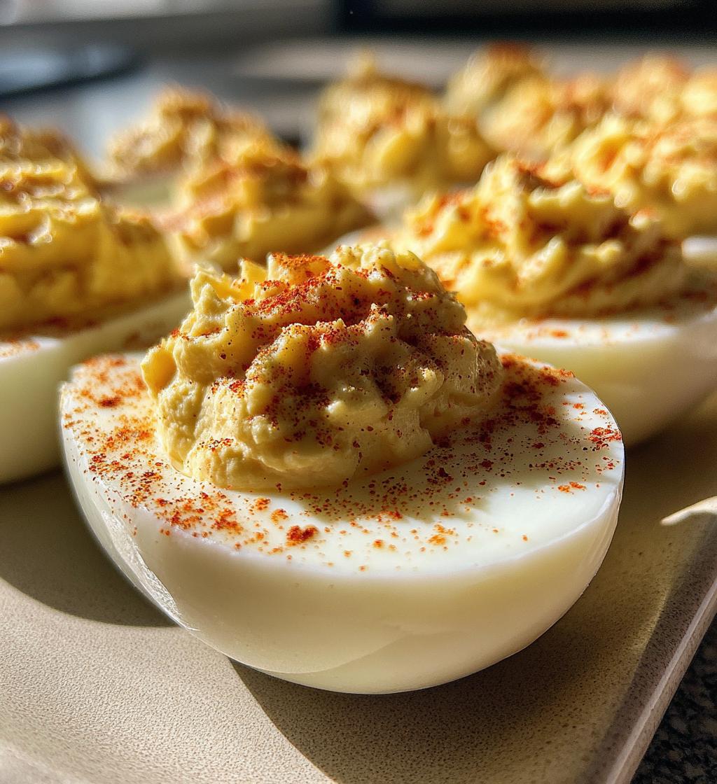 Deviled Eggs with Greek Yogurt - detail 1
