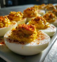 Deviled Eggs with Hot Sauce