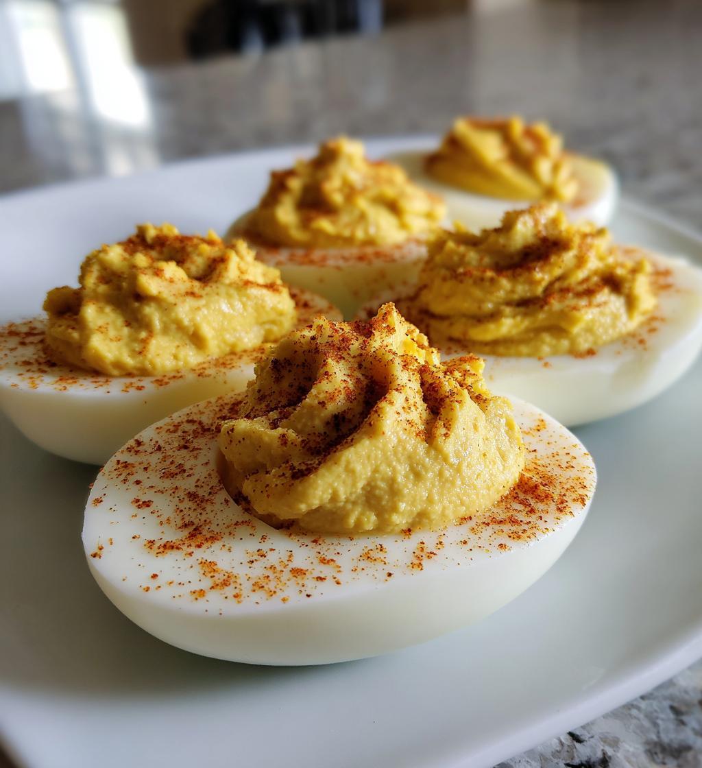 Deviled Eggs with Hummus