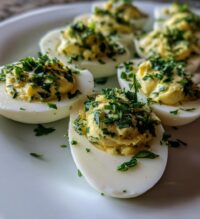 Deviled Eggs with Parsley and Chives