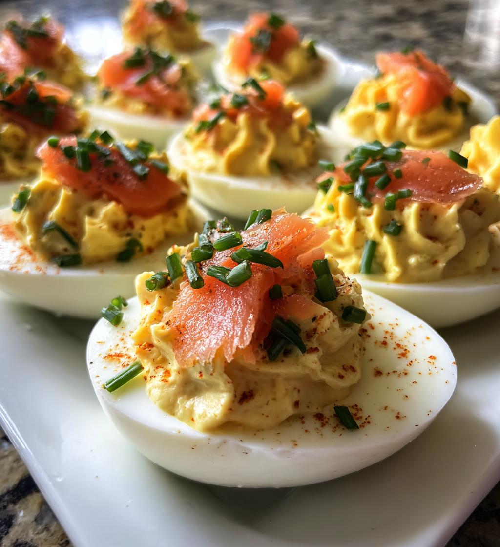 Deviled Eggs with Smoked Salmon