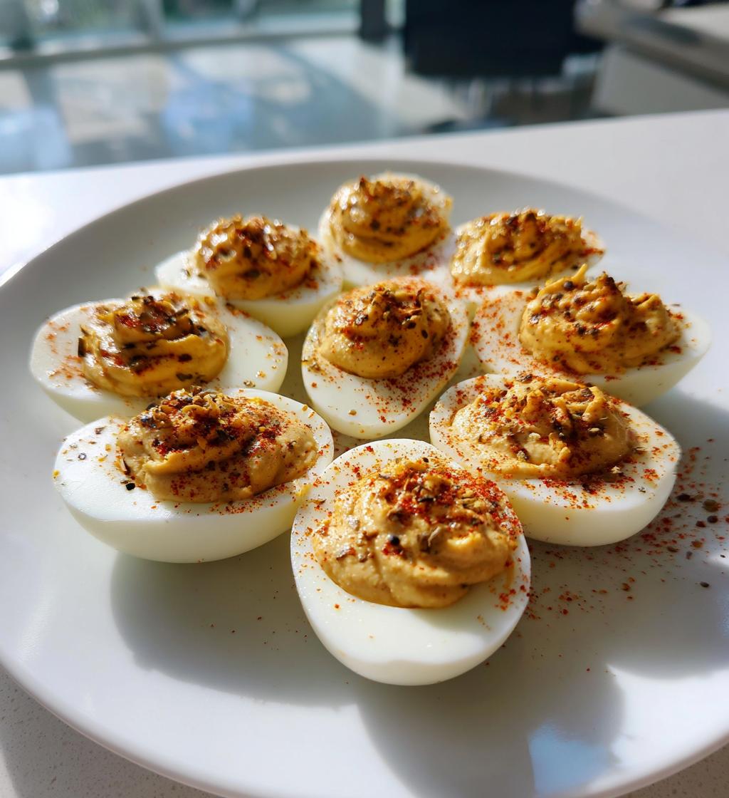 Deviled Eggs with Tahini & Za'atar - detail 1