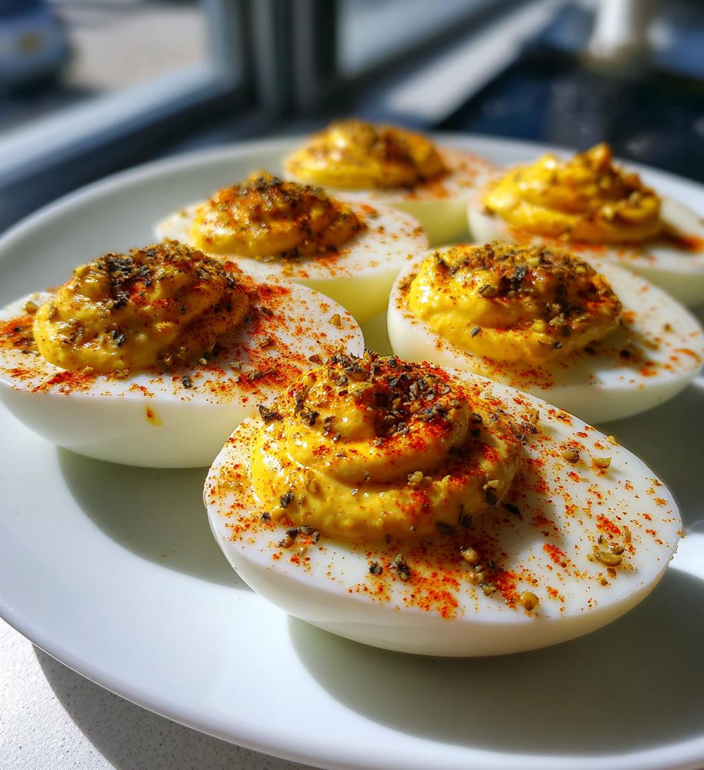 Deviled Eggs with Tahini & Za'atar