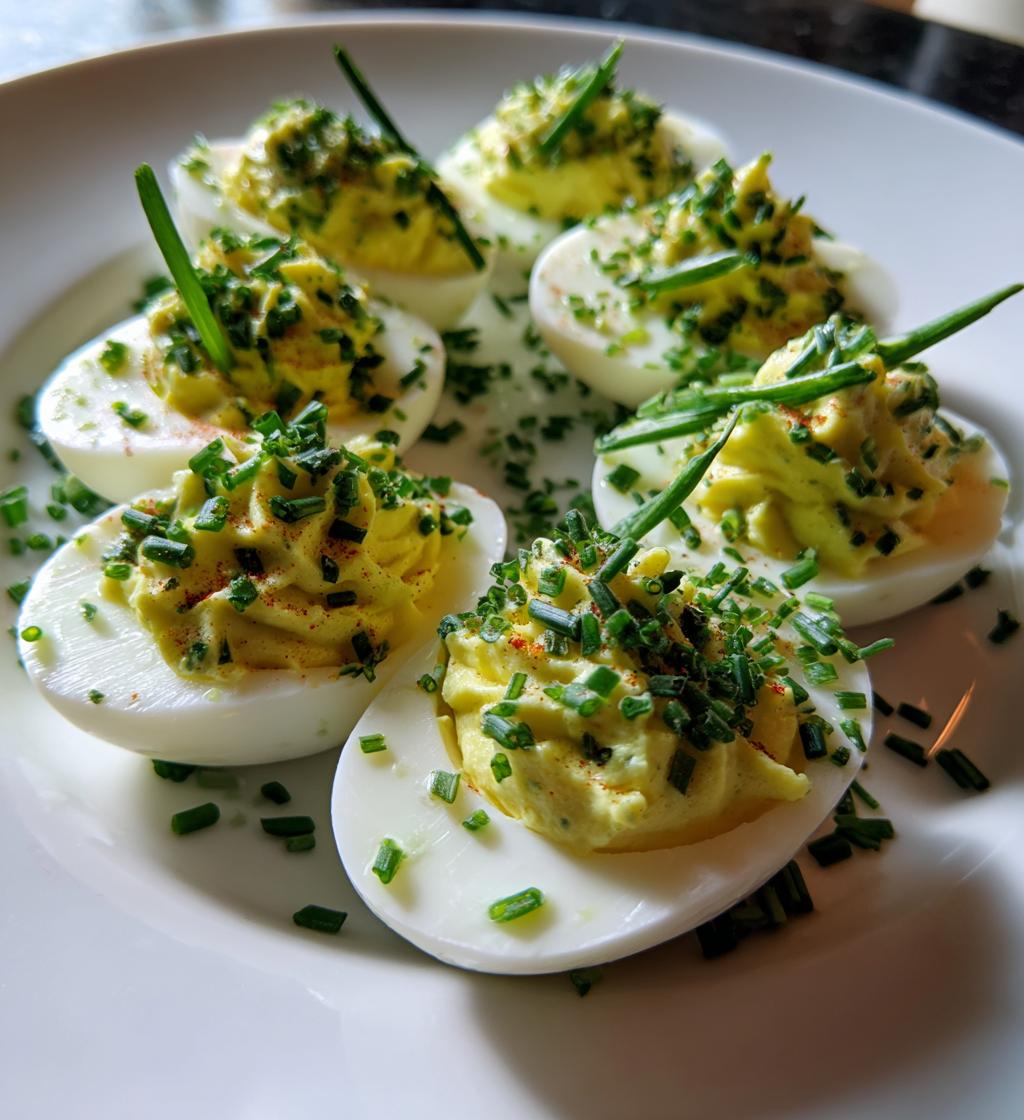Deviled Eggs with Wasabi Kick