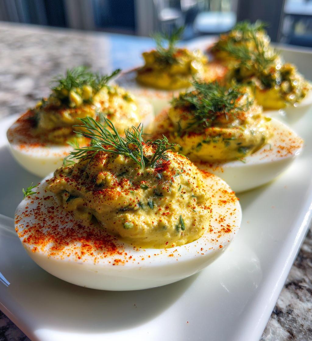 Dill Deviled Eggs - detail 1