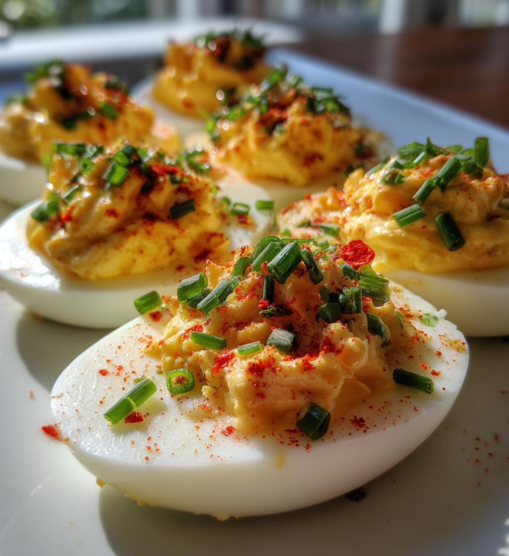 Firecracker Deviled Eggs