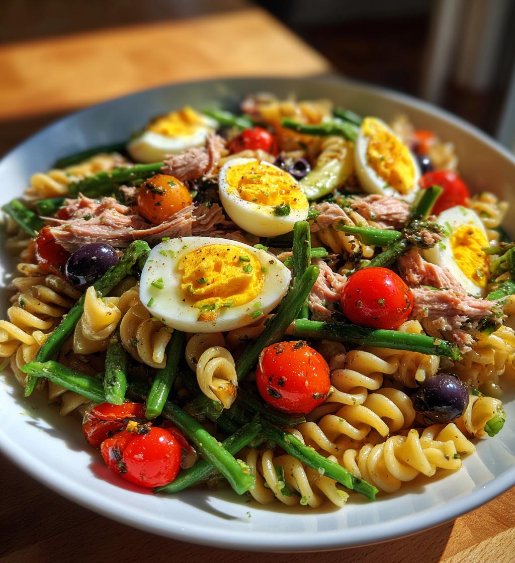 French Niçoise Pasta Salad