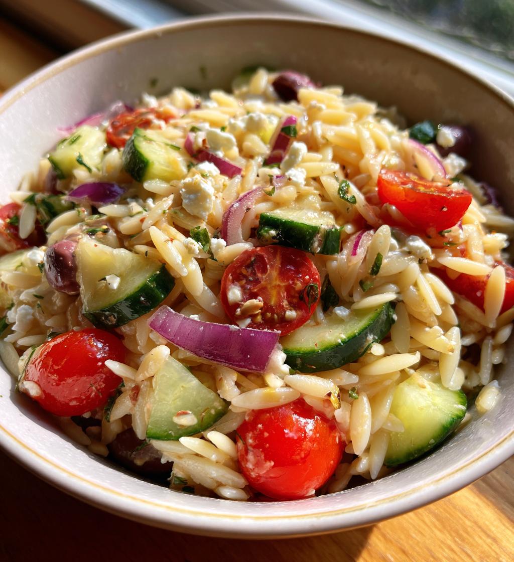 Greek Orzo Pasta Salad