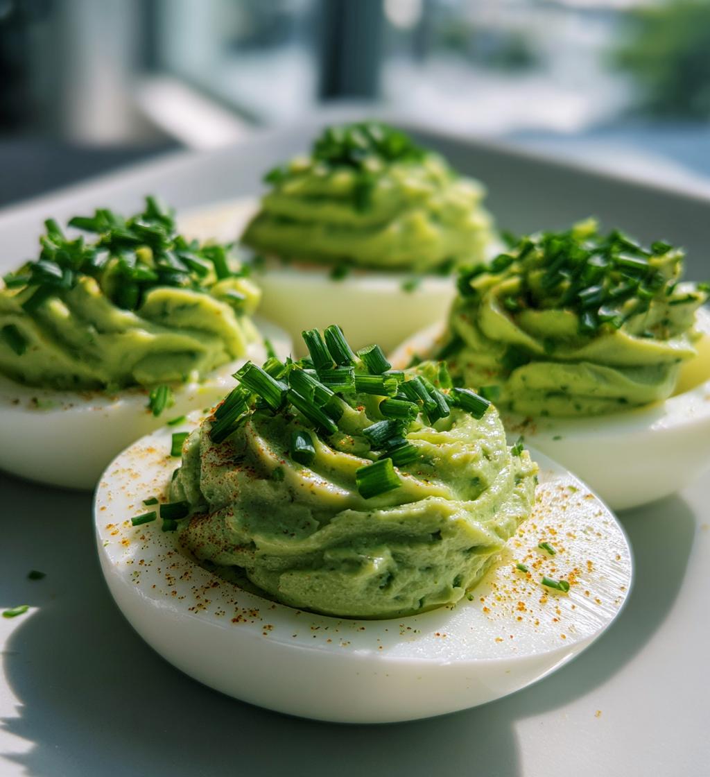 Green Goddess Deviled Eggs - detail 1