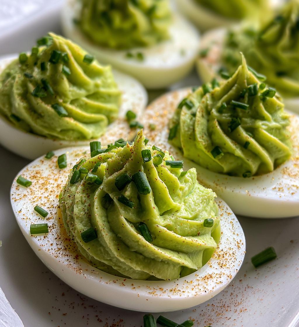Green Goddess Deviled Eggs