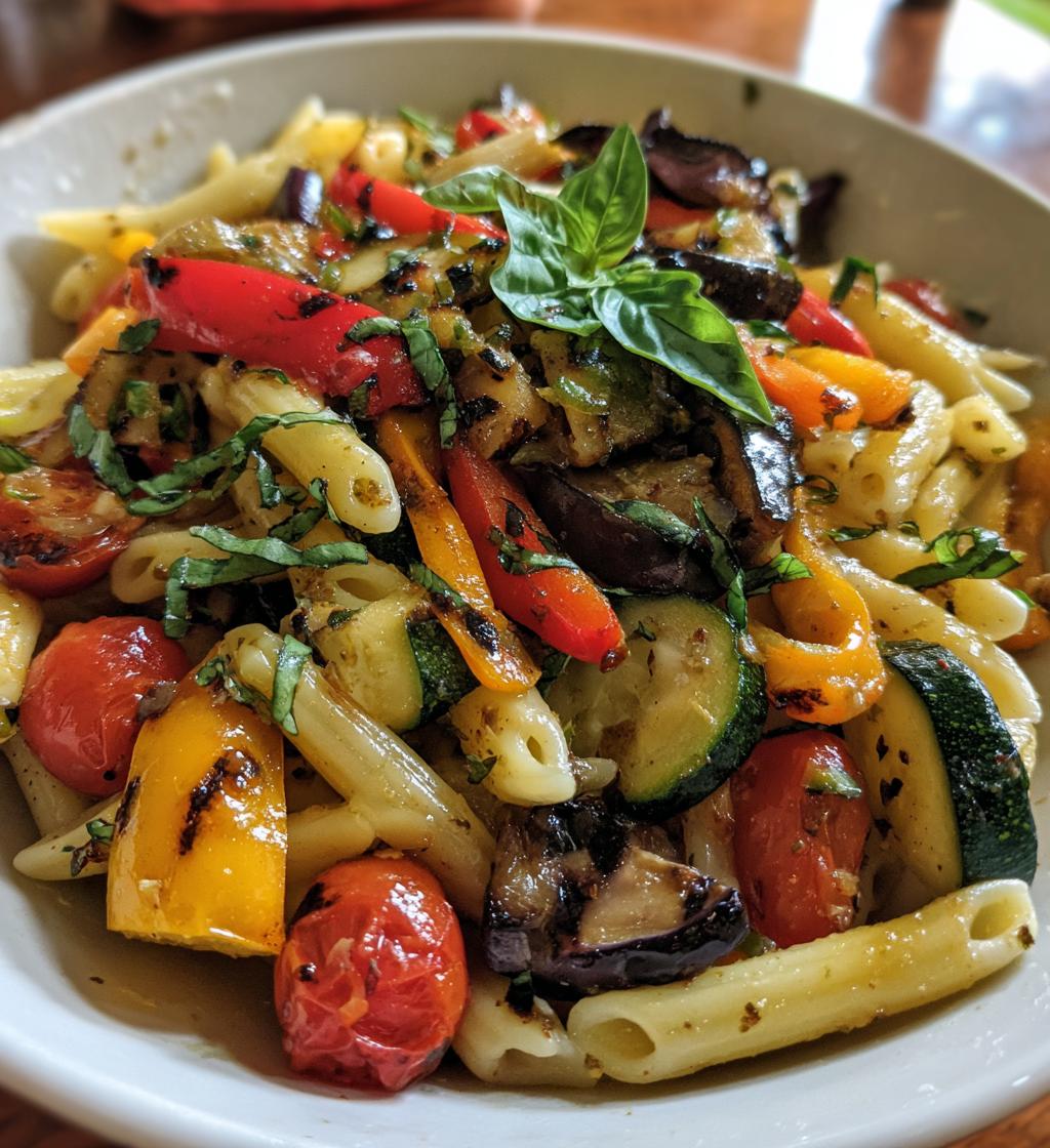 Grilled Vegetable Pasta Salad - detail 1