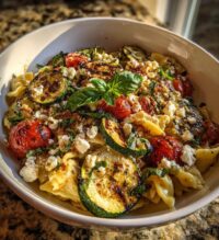 Grilled Zucchini Pasta Salad