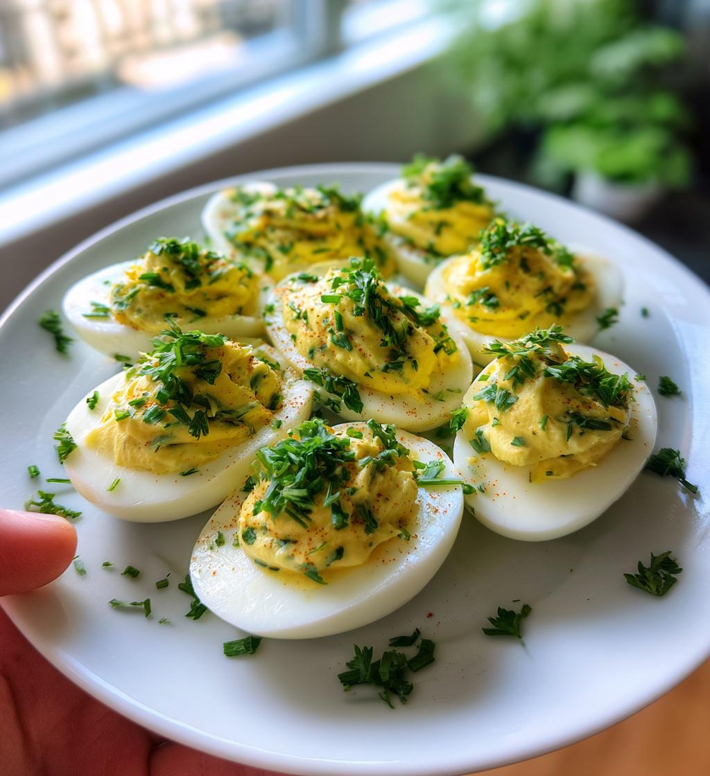 Herbed Cream Deviled Eggs